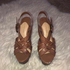Gianni Bini Tan Wedges